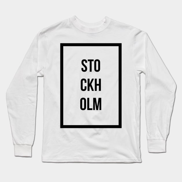 Stockholm Long Sleeve T-Shirt by mivpiv